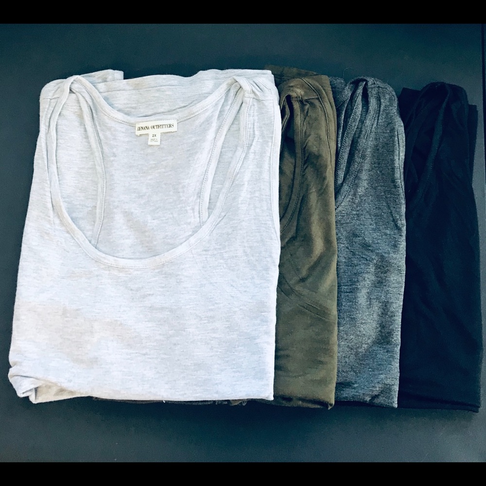 ALL 4!! Plus Size Razor Back Tee.